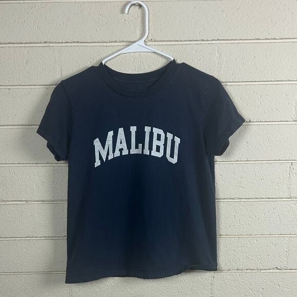 Brandy Melville John Galt Blue Malibu Tee one size - Picture 1 of 8